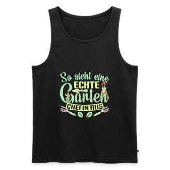 Hobbygärtnerin Gärtnerin Garten Chefin - Männer Premium Bio Tank Top - Anthrazit - Vorne - AI Model Male 185 dark (185cm)