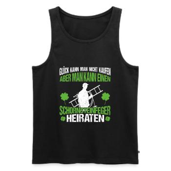 Schornsteinfeger Hochzeit Kaminkehrer Beruf - Männer Premium Bio Tank Top - Anthrazit - Vorne - AI Model Male 185 dark (185cm)