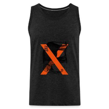 ThinkBick FIF5 - Männer Premium Bio Tank Top - Anthrazit - Vorne - Alexander (188cm)