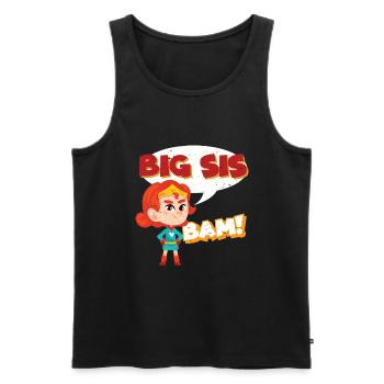 Big Sister Superhero - Débardeur bio Premium Homme - charbon - Devant - Alexander (188cm)