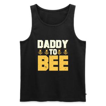 Mens Daddy To Bee New Dad Gifts Best Dad - Männer Premium Bio Tank Top - Anthrazit - Vorne - Alexander (188cm)
