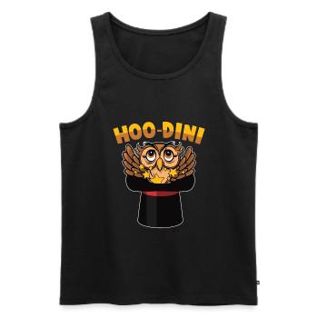 Magic - HOO-DINI - Owl Trick - Magician - Men's Premium Organic Tank Top - charcoal grey - Front - Alexander (188cm)