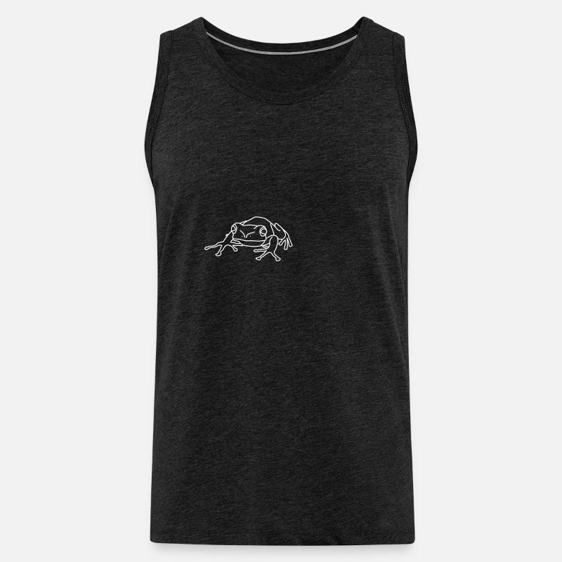 Laubfrosch - Männer Premium Bio Tank Top - Anthrazit