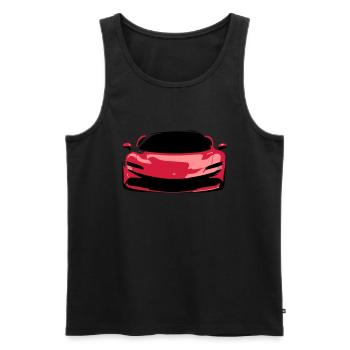 Super Car - Débardeur bio Premium Homme - charbon - Devant - Alexander (188cm)