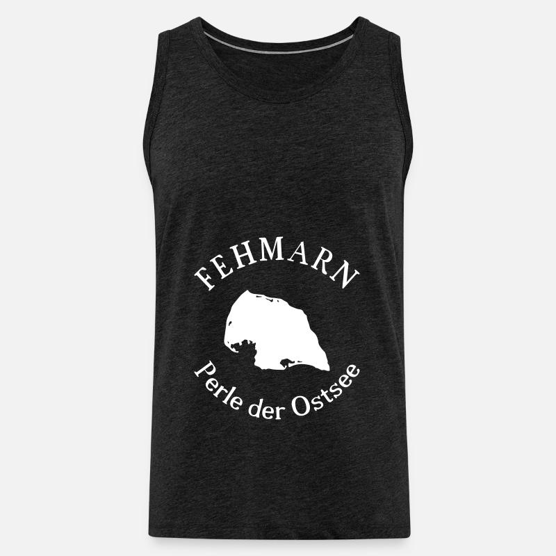 Fehmarn - Männer Premium Bio Tank Top - Anthrazit