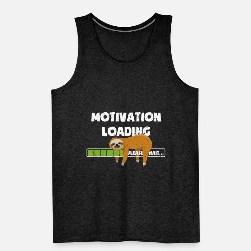 Faultier - Motivation wird geladen - bitte warten Männer Premium Bio Tank Top