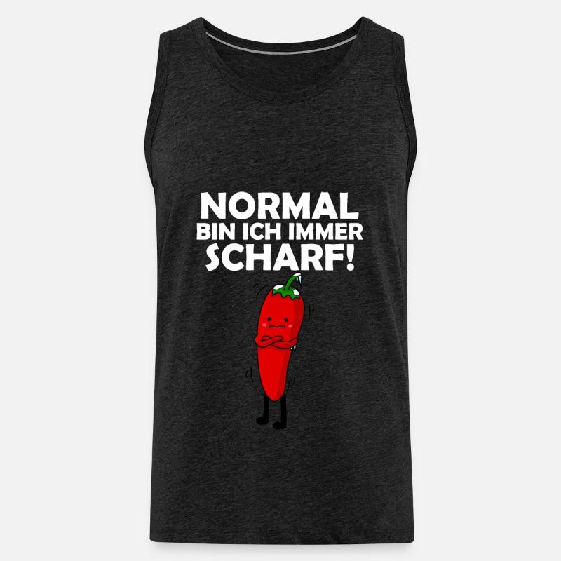 Chilli - Männer Premium Bio Tank Top - Anthrazit