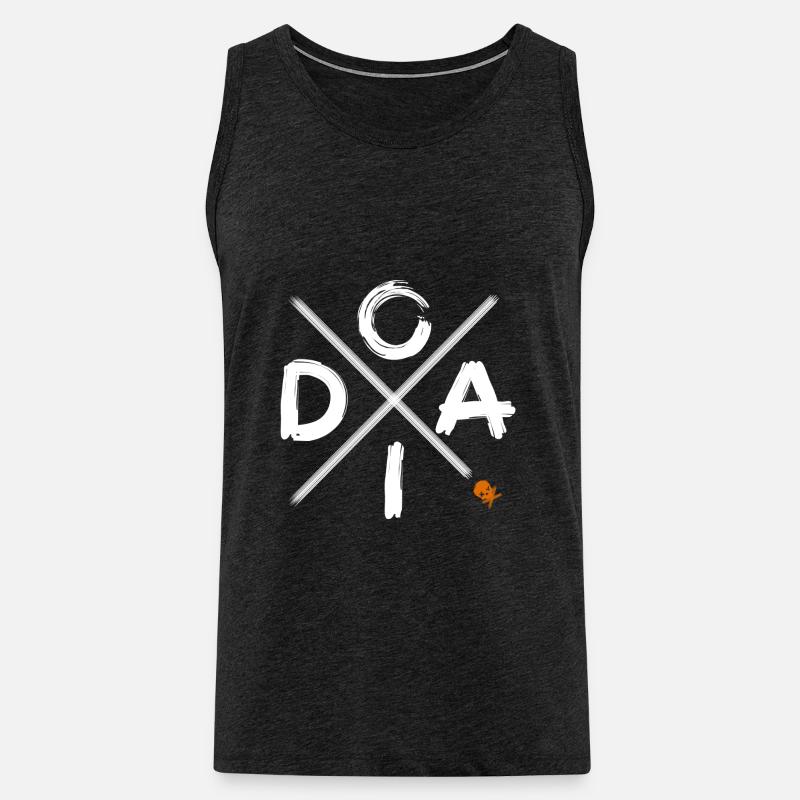 Oida - Männer Premium Bio Tank Top - Anthrazit