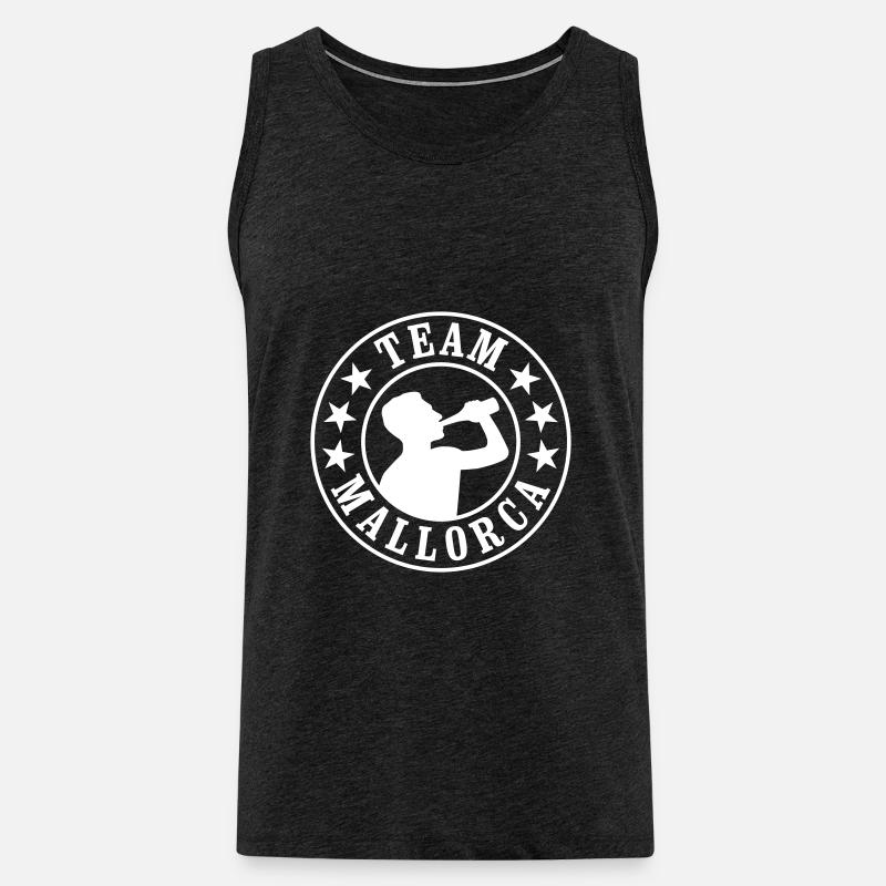 Team Mallorca - Männer Premium Bio Tank Top - Anthrazit
