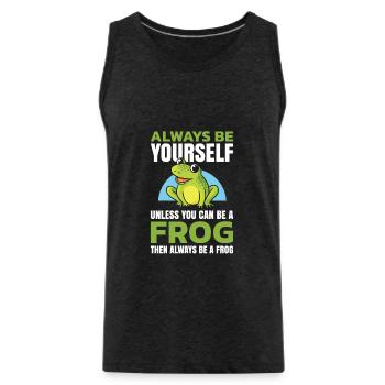 Sei Immer Du Selbst, Außer Du Kannst Ein Frosch - Männer Premium Bio Tank Top - Anthrazit - Vorne - AI Model Male 185 dark (185cm)