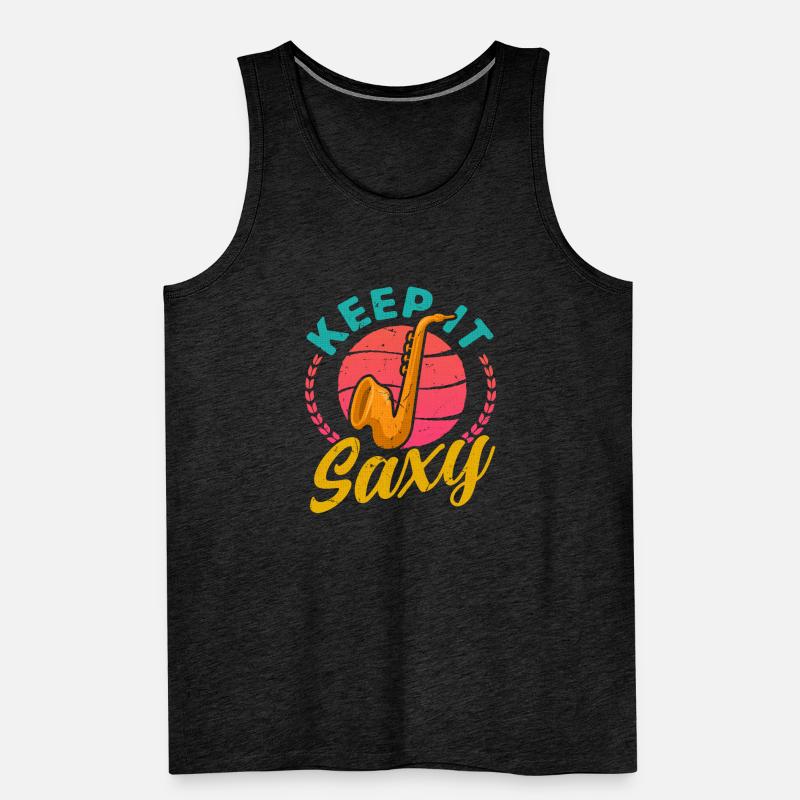 Keep It Saxy Einzigartiges Statement Für Männer Premium Bio Tank Top