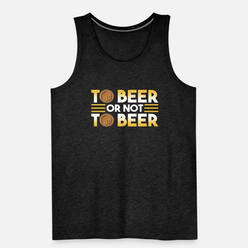 Bier Oder Nicht Bier Männer Premium Bio Tank Top