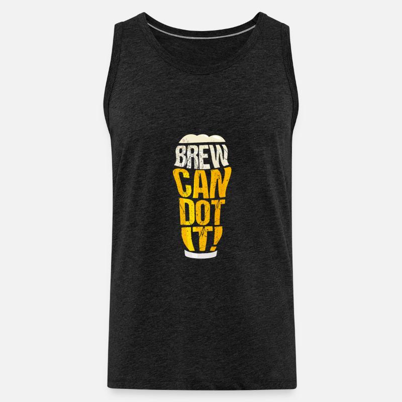 Brew Can Dot It - Männer Premium Bio Tank Top - Anthrazit