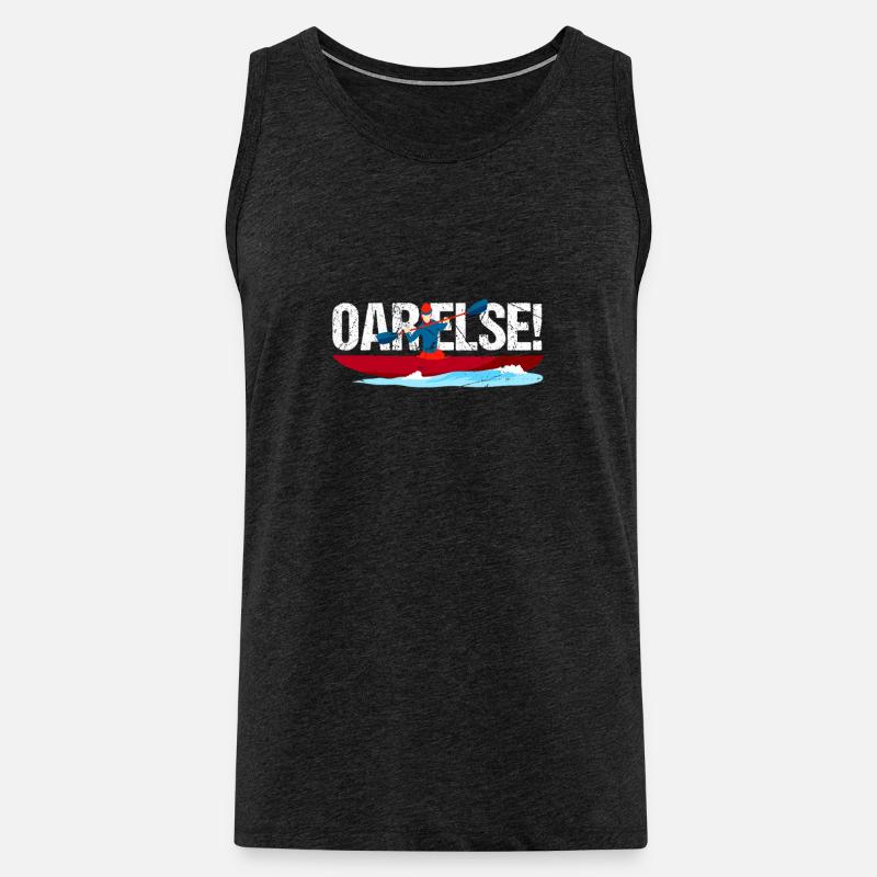 Oar Else! - Männer Premium Bio Tank Top - Anthrazit