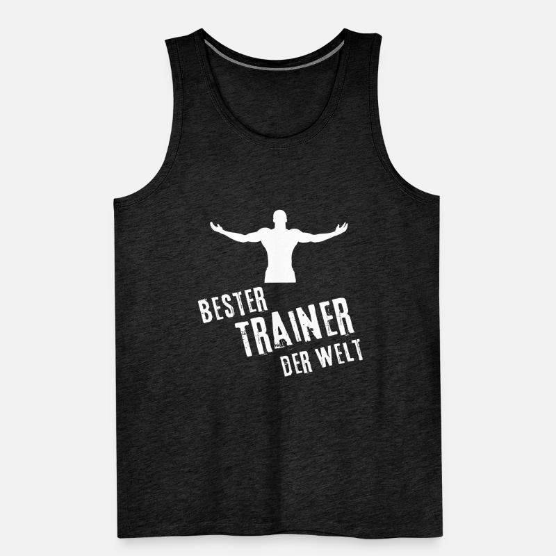 Bester Trainer Geschenk Bester Trainer der Welt Männer Premium Bio Tank Top