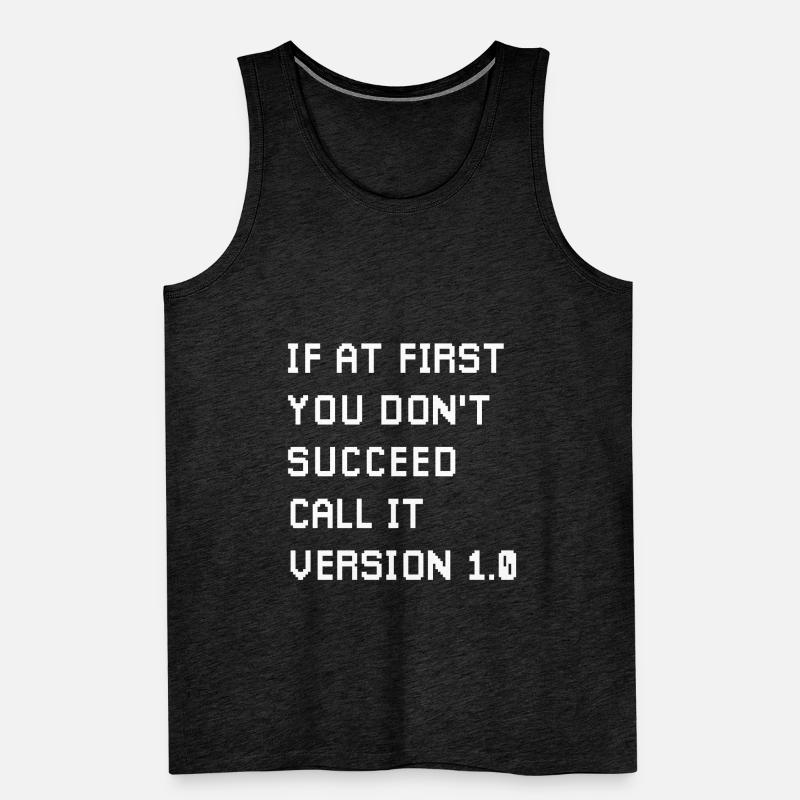 If At First You Don’t Succeed Coder Game Developer Débardeur bio Premium Homme