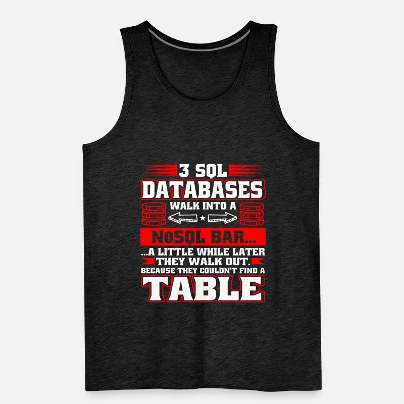 Database Administrator SQL Database Admin Men's Premium Organic Tank Top