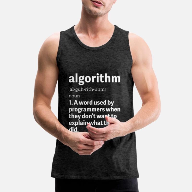 Programmeur problème-Solving Engineering Algorithms Débardeur bio Premium Homme