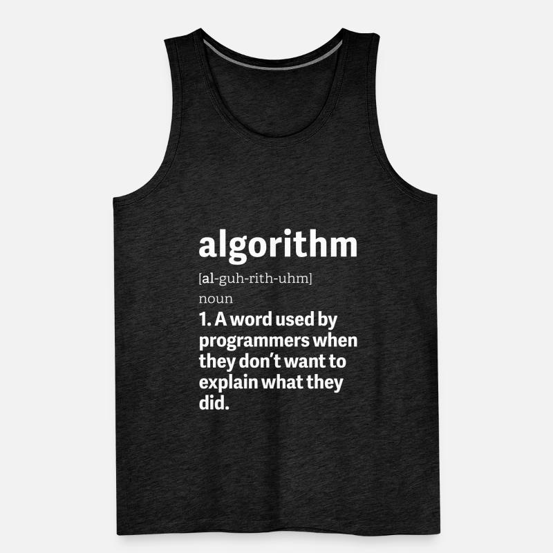 Programmeur problème-Solving Engineering Algorithms Débardeur bio Premium Homme