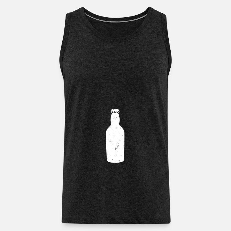 Flasche - Männer Premium Bio Tank Top - Anthrazit