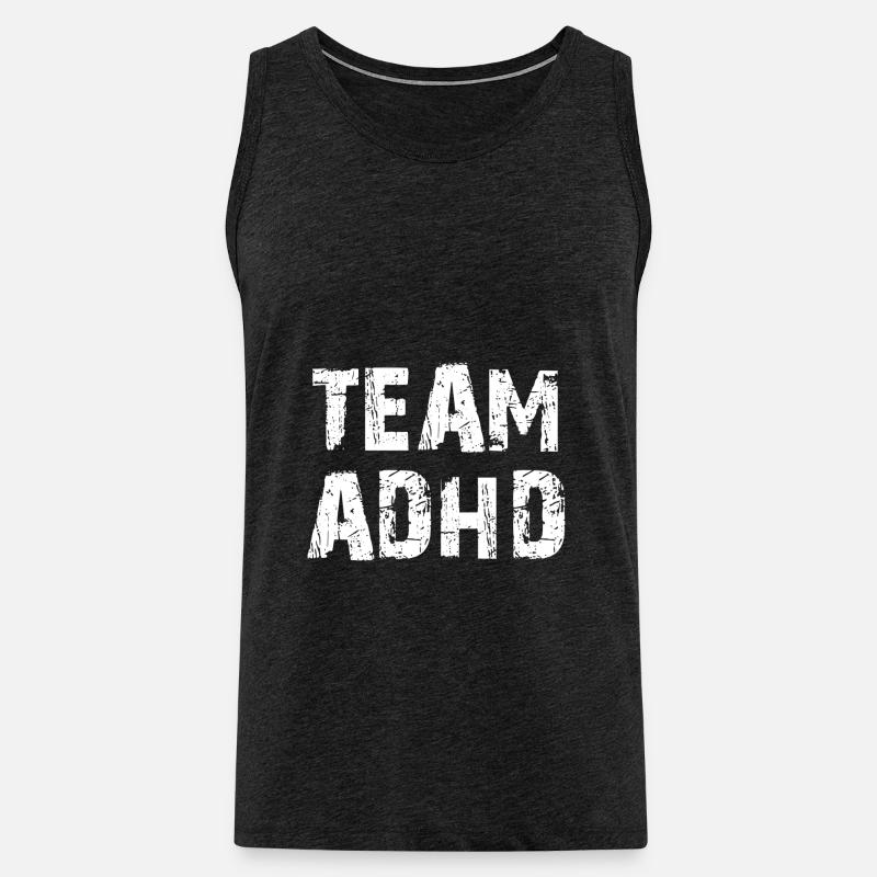 ADHS - Männer Premium Bio Tank Top - Anthrazit