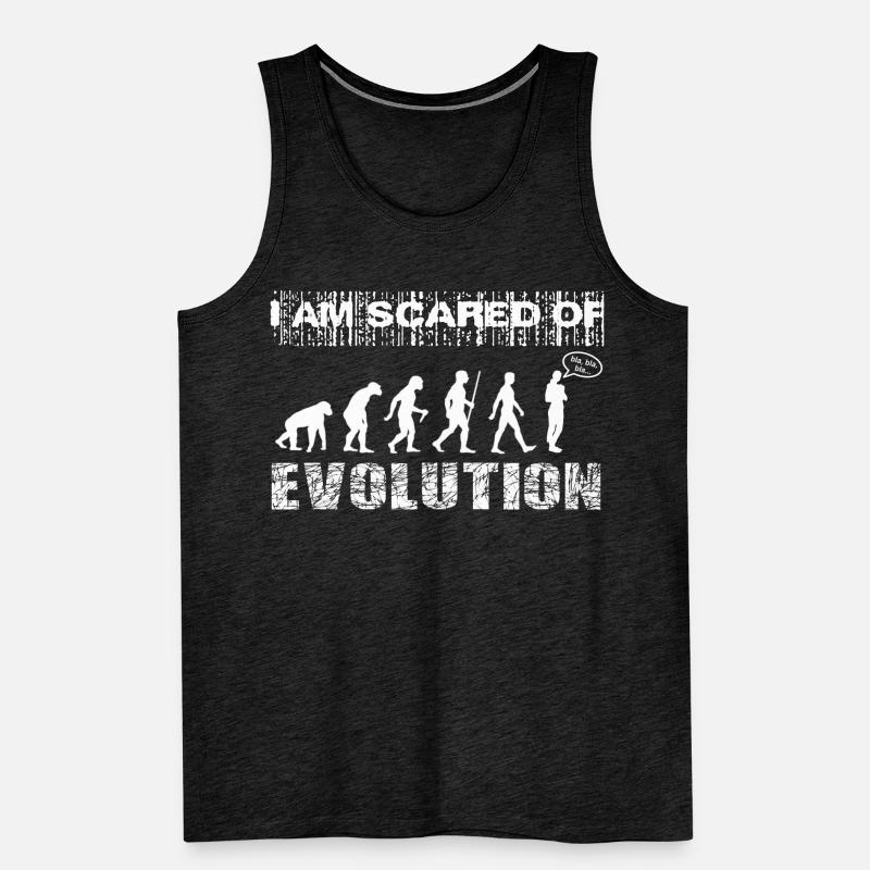 J’ai peur de l’évolution. Bla, bla, bla... Débardeur bio Premium Homme