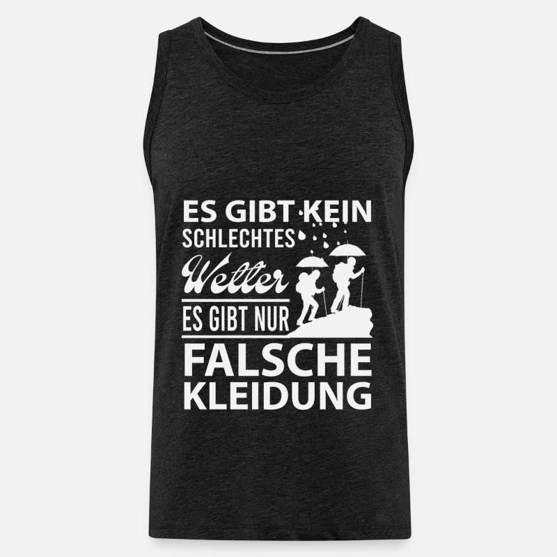 Wanderer Wander-Freunde - Männer Premium Bio Tank Top - Anthrazit