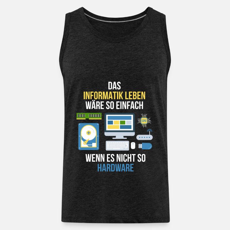 Informatiker - Männer Premium Bio Tank Top - Anthrazit