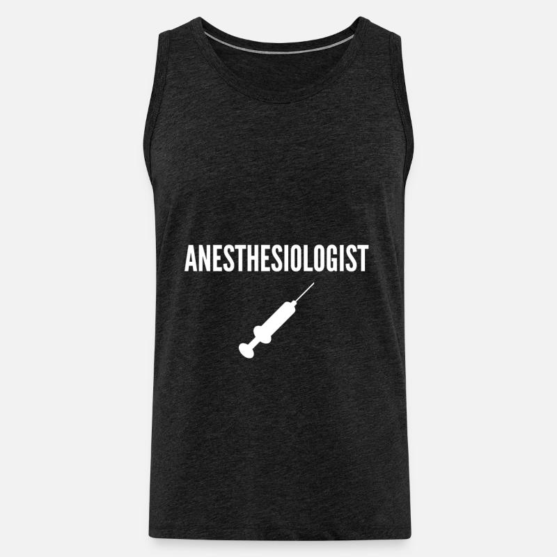 Ich bin Anästhesist - Männer Premium Bio Tank Top - Anthrazit