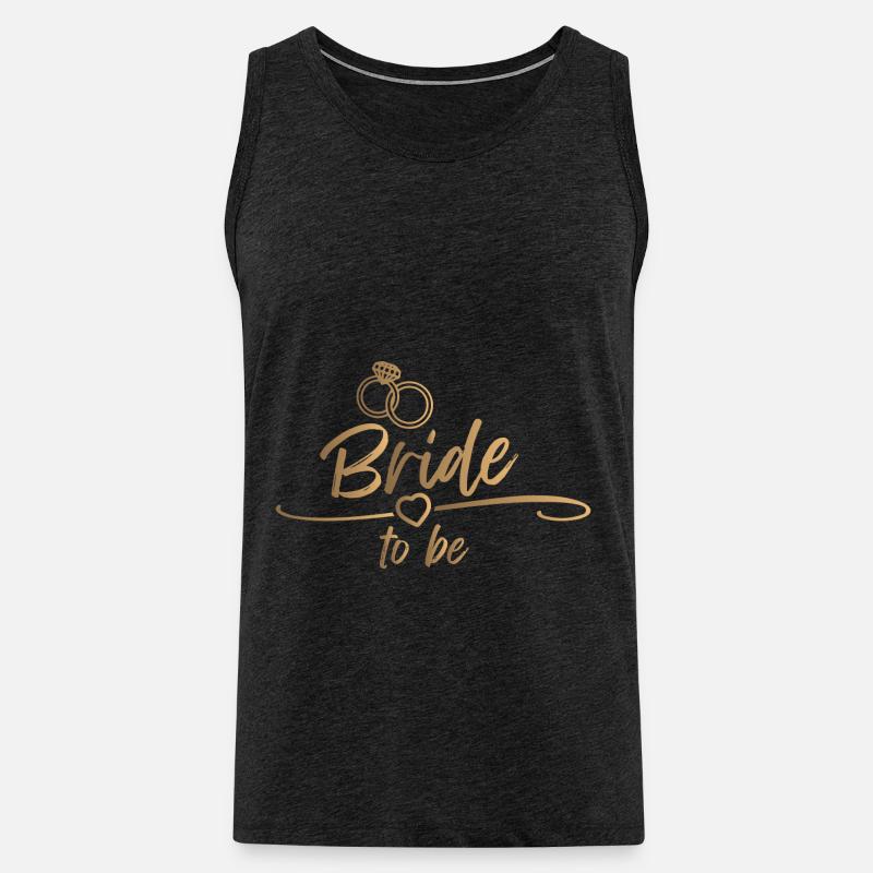 Bride to be - Junggesellenabschied - Männer Premium Bio Tank Top - Anthrazit
