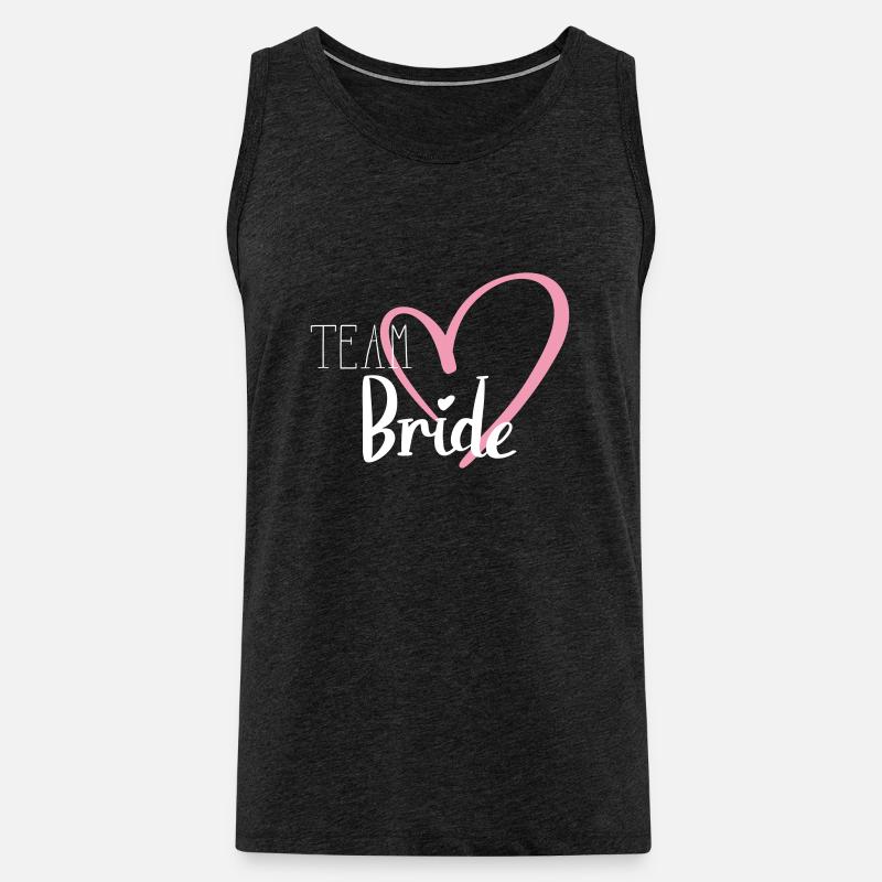 Team Bride - Männer Premium Bio Tank Top - Anthrazit