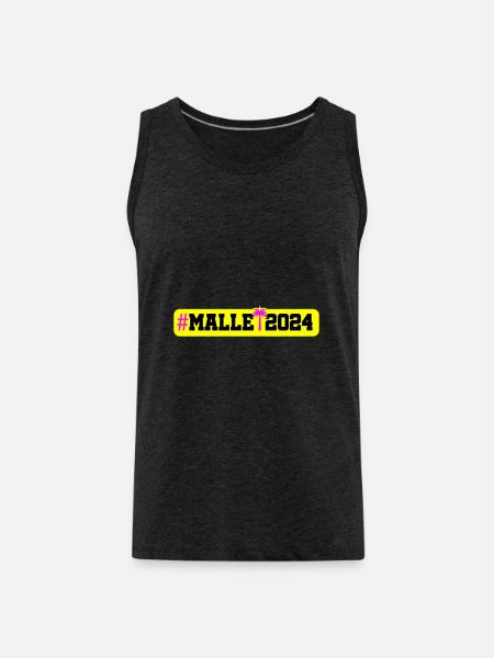 Malle 2024 - Men's Premium Organic Tank Top - charcoal grey
