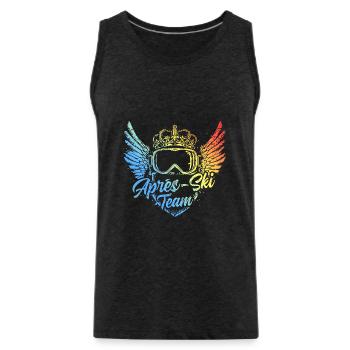 Apres Ski Team Ski Brille Bunt - Männer Premium Bio Tank Top - Anthrazit - Vorne - AI Model Male 185 dark (185cm)