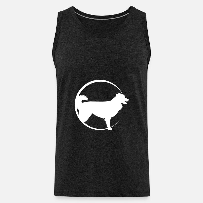 Australian Shepherd - Männer Premium Bio Tank Top - Anthrazit