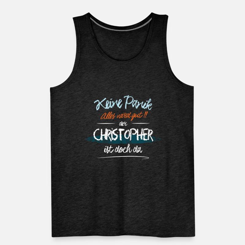 Christopher - Keine Panik. Alles wird gut Männer Premium Bio Tank Top