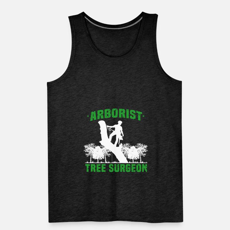 Arborists tree surgeon tree processor chainsaw gift Men's Premium Organic Tank Top