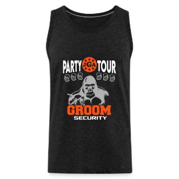 Jga Groom Security Affengeil Party Tour Saufen - Männer Premium Bio Tank Top - Anthrazit - Vorne - AI Model Male 185 dark (185cm)