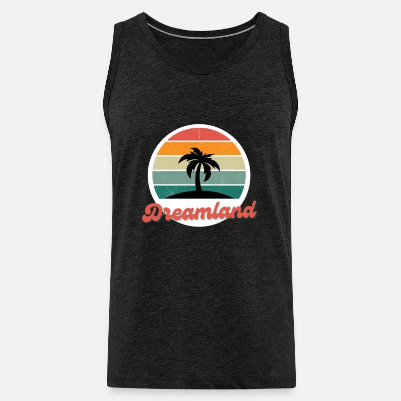 Dreamland - Männer Premium Bio Tank Top - Anthrazit