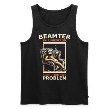 Beamter im Ruhestand nicht mehr mein Problem - Männer Premium Bio Tank Top - Anthrazit - Vorne - AI Model Male 185 dark (185cm)