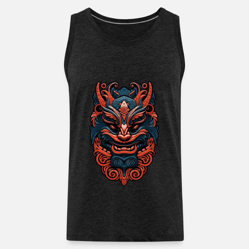 Dragimon - Männer Premium Bio Tank Top - Anthrazit