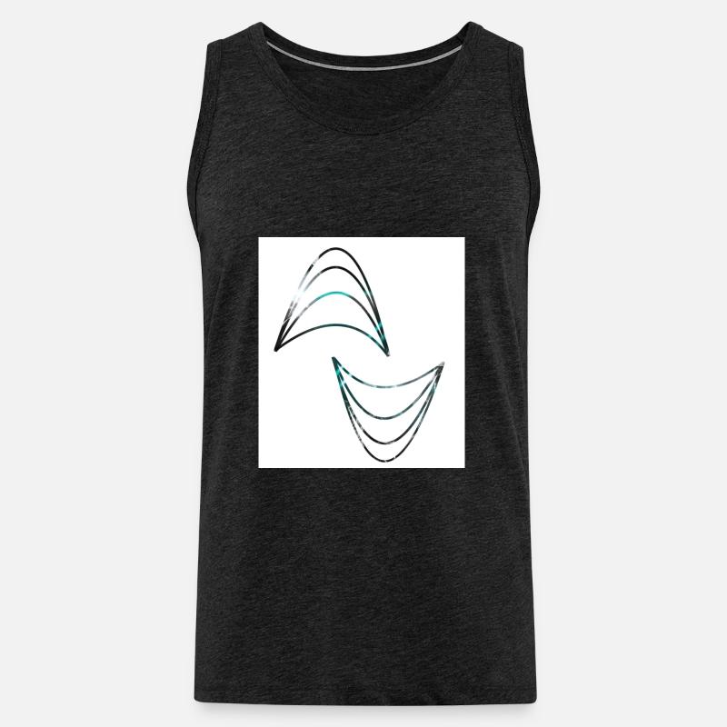 Dynamisch - Männer Premium Bio Tank Top - Anthrazit