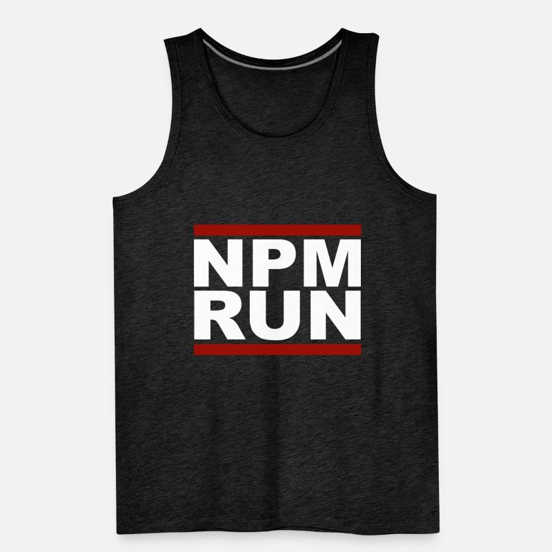 javascript, javascript, npm run Men's Premium Organic Tank Top