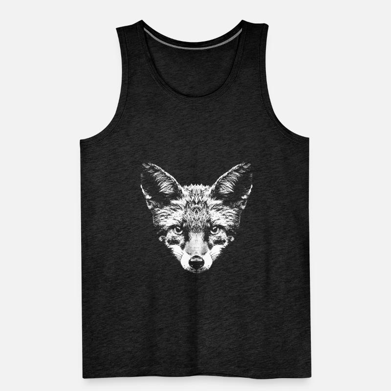 Fuchs / Fox / Kopf / Rotfuchs Männer Premium Bio Tank Top