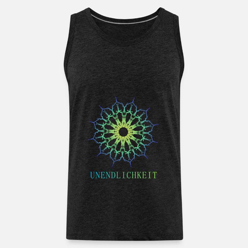 Unendlichkeit - Männer Premium Bio Tank Top - Anthrazit