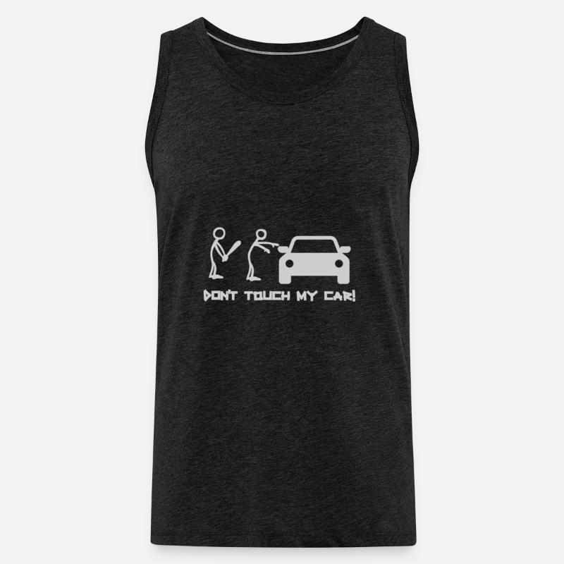 Dont Touch - Männer Premium Bio Tank Top - Anthrazit