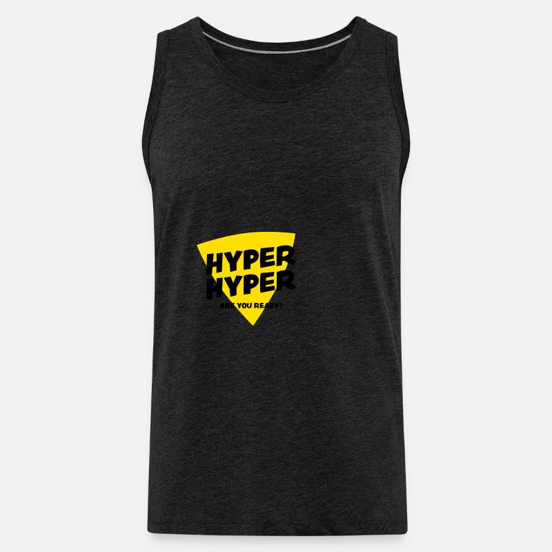 HYPER HYPER Are you ready? - Männer Premium Bio Tank Top - Anthrazit