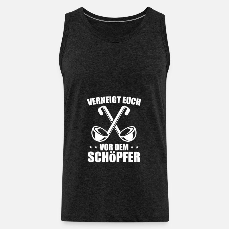Kochen Schöpfkelle Bester Koch Geschenkidee - Männer Premium Bio Tank Top - Anthrazit