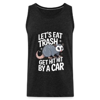 Opossum Possum Animal - Men's Premium Organic Tank Top - charcoal grey - Front - Alexander (188cm)