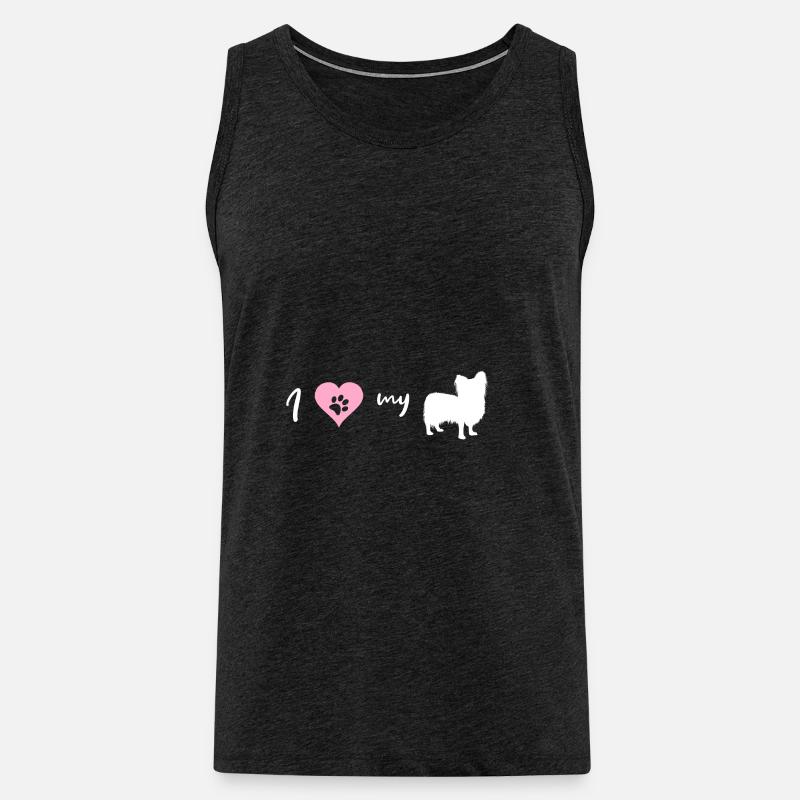 Papillon - Männer Premium Bio Tank Top - Anthrazit