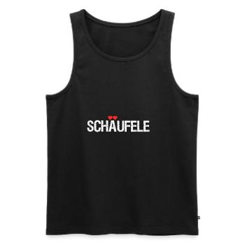 Schäufele - Männer Premium Bio Tank Top - Anthrazit - Vorne - AI Model Male 185 dark (185cm)